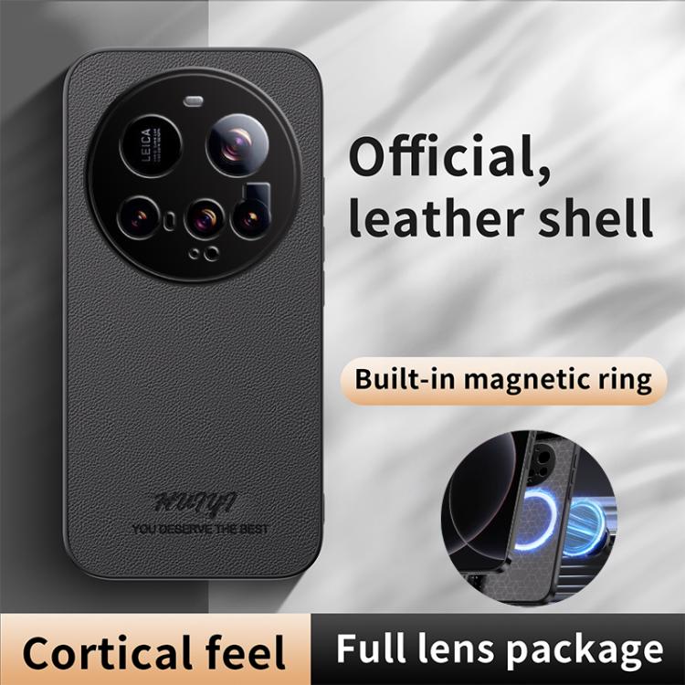 For Xiaomi 15 Ultra HUIYI Leather Magnetic Phone Case