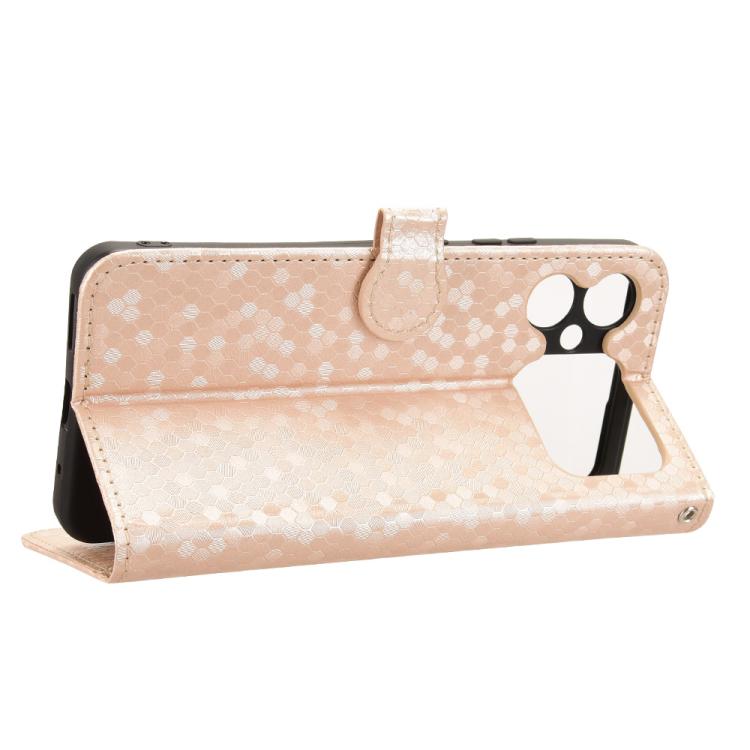 For Cubot A20 Honeycomb Dot Texture Leather Phone Case