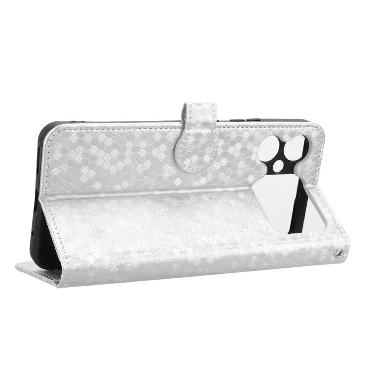 For Cubot A20 Honeycomb Dot Texture Leather Phone Case