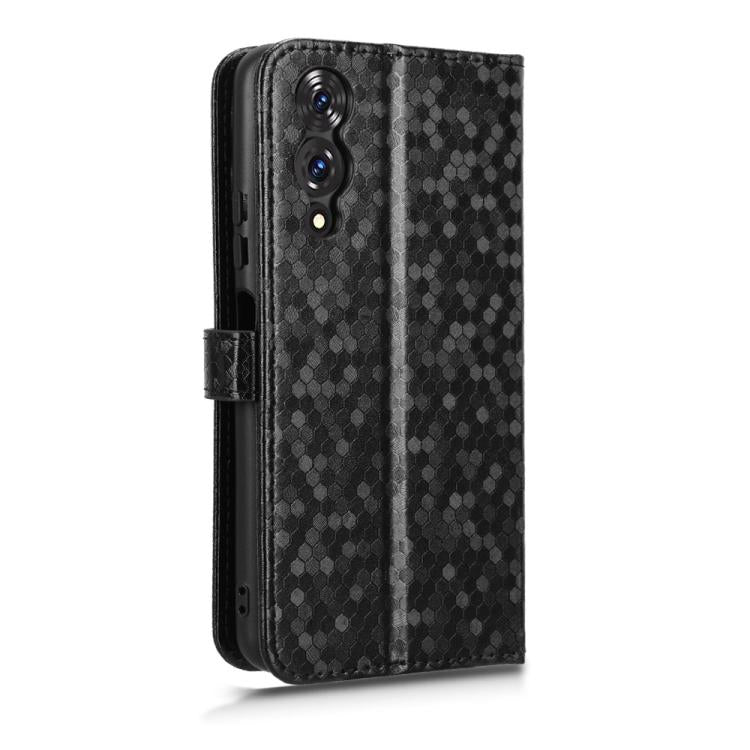 For Cubot A10 Honeycomb Dot Texture Leather Phone Case