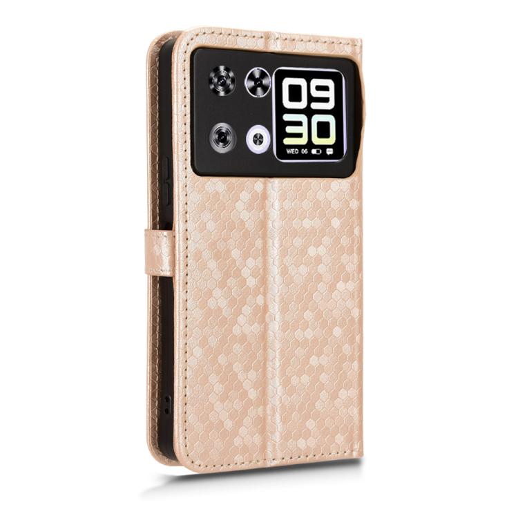 For Cubot P90 Honeycomb Dot Texture Leather Phone Case
