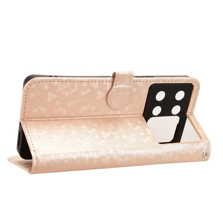 For Cubot P90 Honeycomb Dot Texture Leather Phone Case