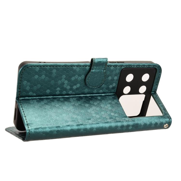For Cubot P90 Honeycomb Dot Texture Leather Phone Case