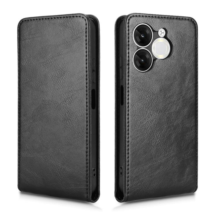 For itel A80 4G Magnetic Vertical Flip Leather Phone Case