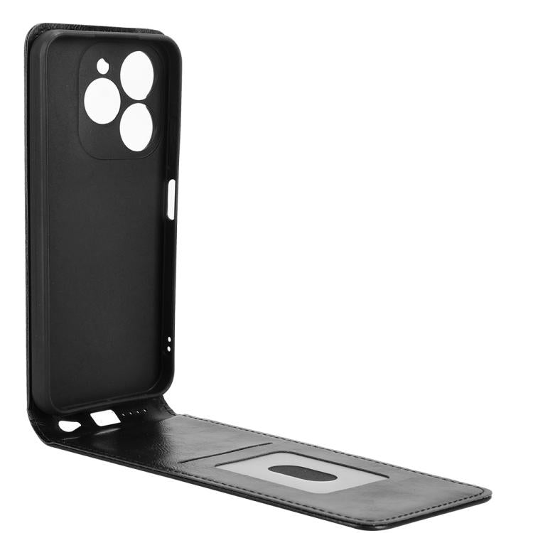 For itel A80 4G Magnetic Vertical Flip Leather Phone Case