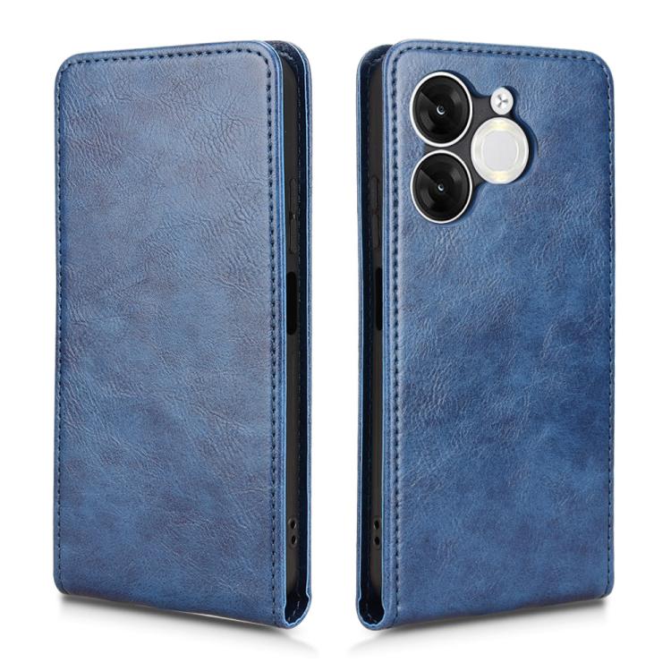 For itel A80 4G Magnetic Vertical Flip Leather Phone Case