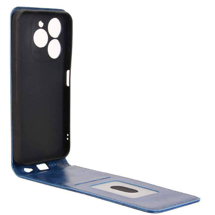 For itel A80 4G Magnetic Vertical Flip Leather Phone Case