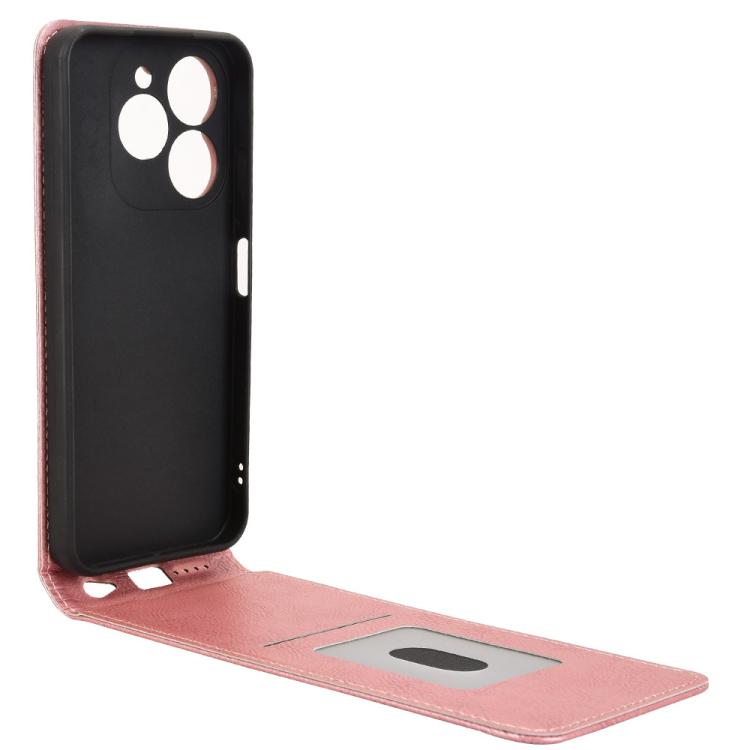 For itel A80 4G Magnetic Vertical Flip Leather Phone Case