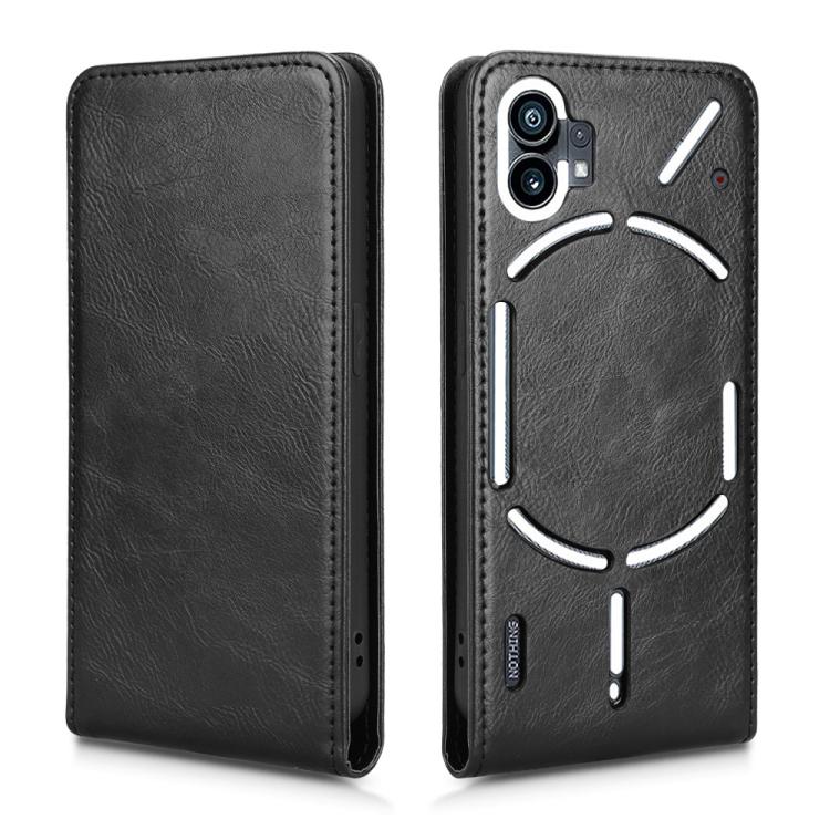 For Nothing Phone 1 Magnetic Vertical Flip Leather Phone Case