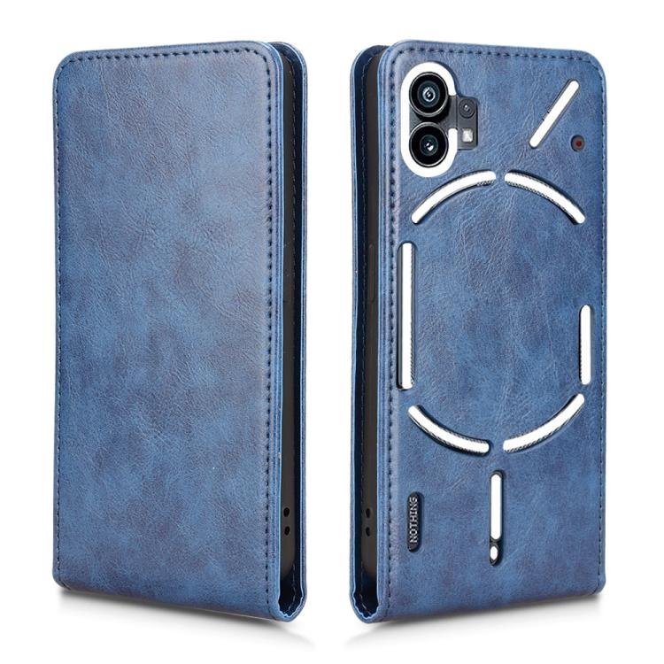 For Nothing Phone 1 Magnetic Vertical Flip Leather Phone Case