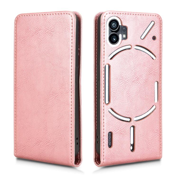For Nothing Phone 1 Magnetic Vertical Flip Leather Phone Case