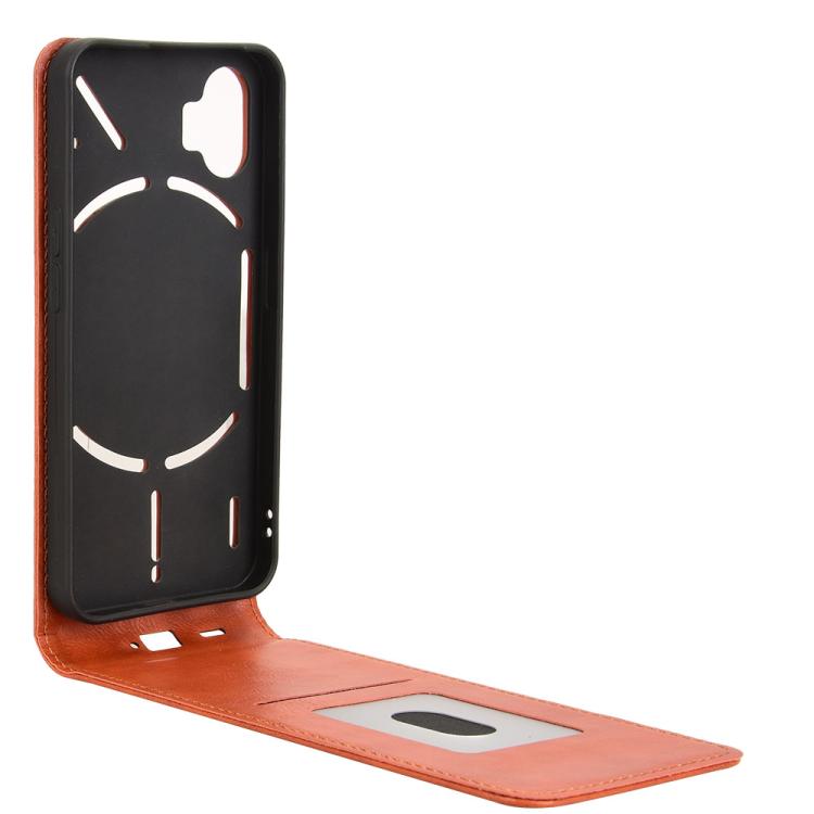 For Nothing Phone 1 Magnetic Vertical Flip Leather Phone Case