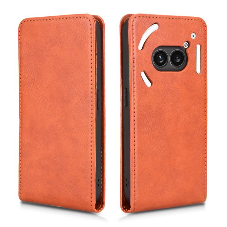 For Nothing Phone 2a Magnetic Vertical Flip Leather Phone Case