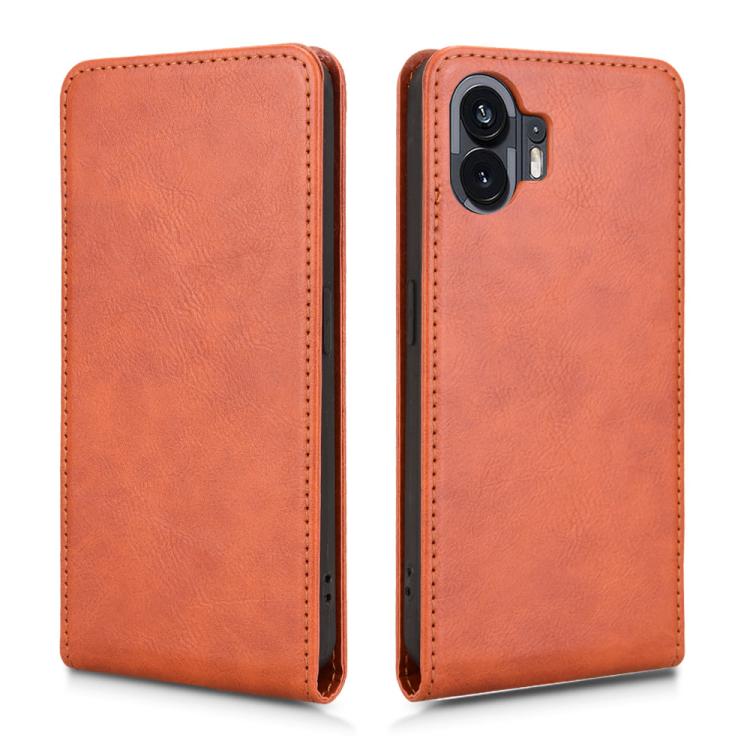 For Nothing Phone 2 Magnetic Vertical Flip Leather Phone Case