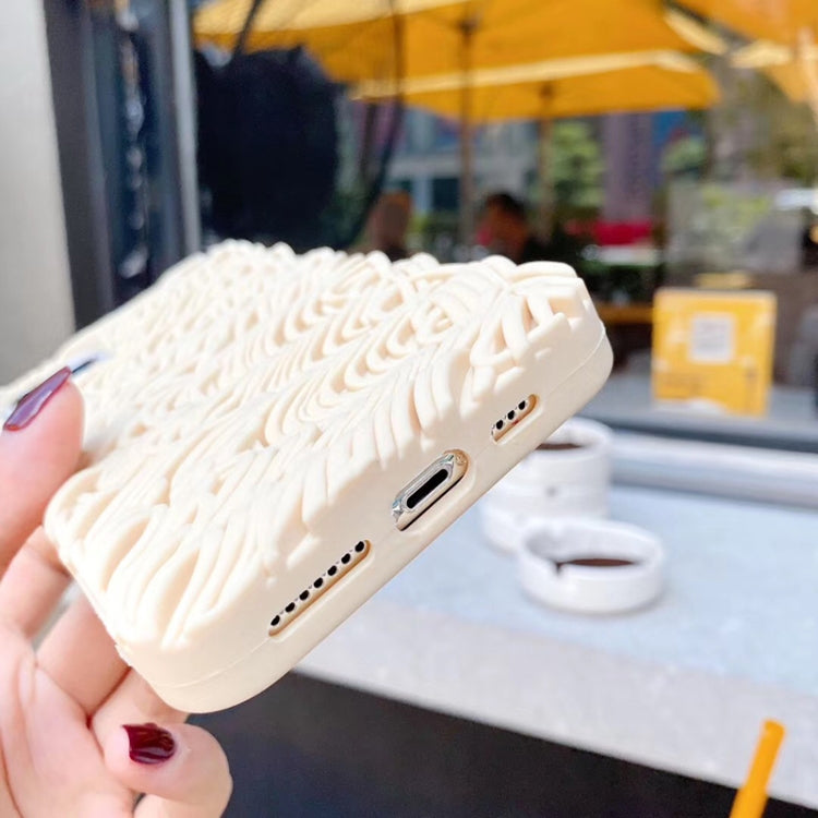 For iPhone 11 3D Instant Noodles Silicone Protective Case