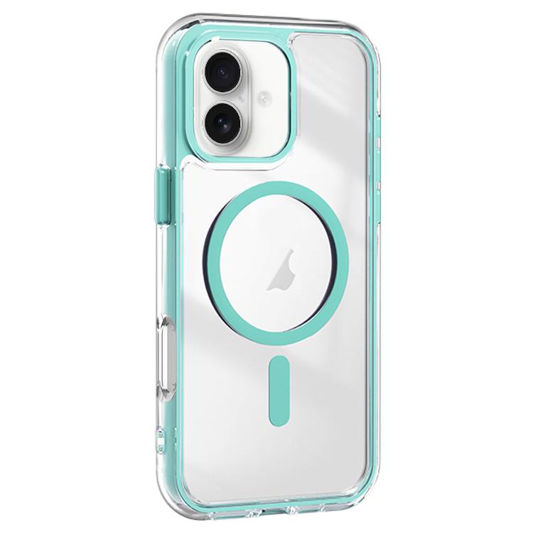 For iPhone 16 Plus Acrylic Hybrid TPU Airbag Shockproof MagSafe Phone Case