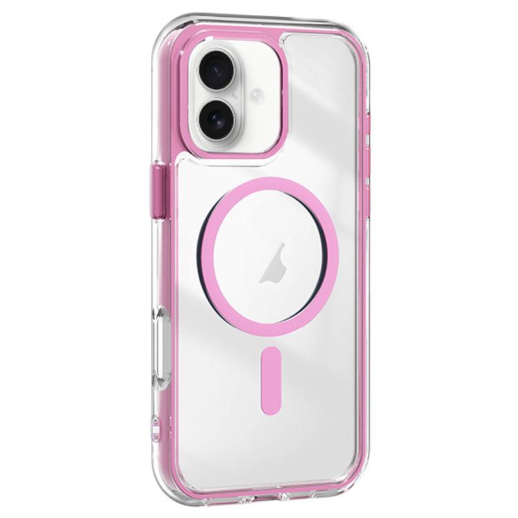 For iPhone 16 Plus Acrylic Hybrid TPU Airbag Shockproof MagSafe Phone Case
