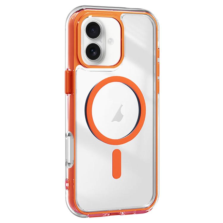 For iPhone 16 Plus Acrylic Hybrid TPU Airbag Shockproof MagSafe Phone Case