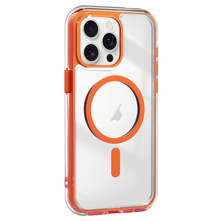 For iPhone 15 Pro Acrylic Hybrid TPU Airbag Shockproof MagSafe Phone Case