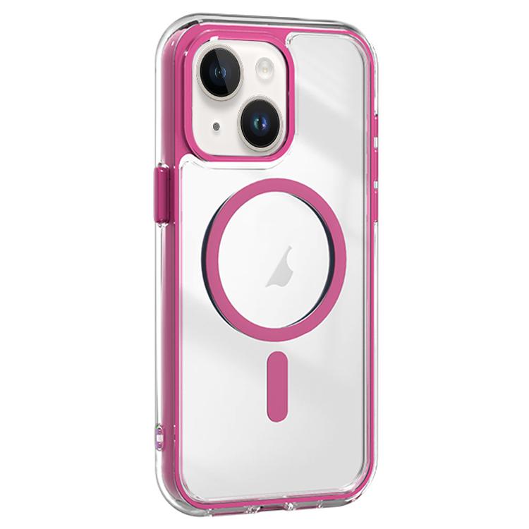 For iPhone 15 Plus Acrylic Hybrid TPU Airbag Shockproof MagSafe Phone Case