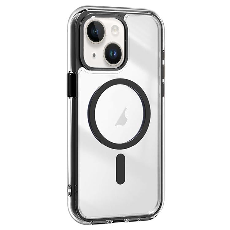For iPhone 15 Plus Acrylic Hybrid TPU Airbag Shockproof MagSafe Phone Case