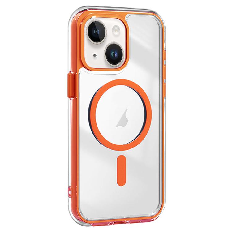For iPhone 15 Plus Acrylic Hybrid TPU Airbag Shockproof MagSafe Phone Case