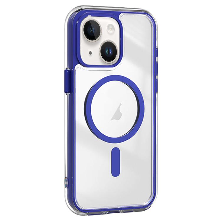 For iPhone 15 Acrylic Hybrid TPU Airbag Shockproof MagSafe Phone Case