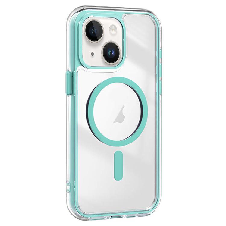 For iPhone 14 Plus Acrylic Hybrid TPU Airbag Shockproof MagSafe Phone Case