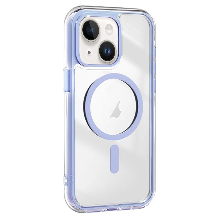 For iPhone 14 Plus Acrylic Hybrid TPU Airbag Shockproof MagSafe Phone Case