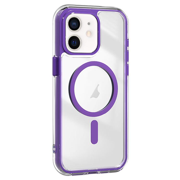 For iPhone 12 Acrylic Hybrid TPU Airbag Shockproof MagSafe Phone Case