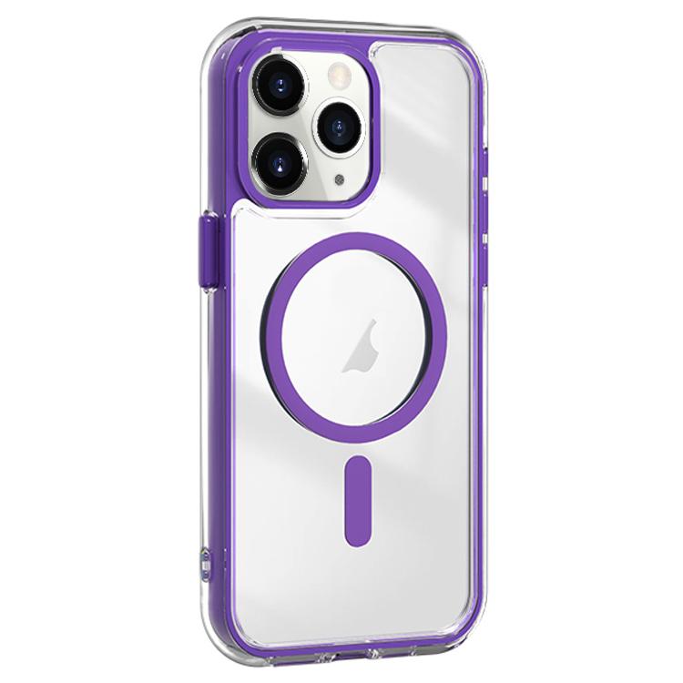 For iPhone 11 Pro Max Acrylic Hybrid TPU Airbag Shockproof MagSafe Phone Case