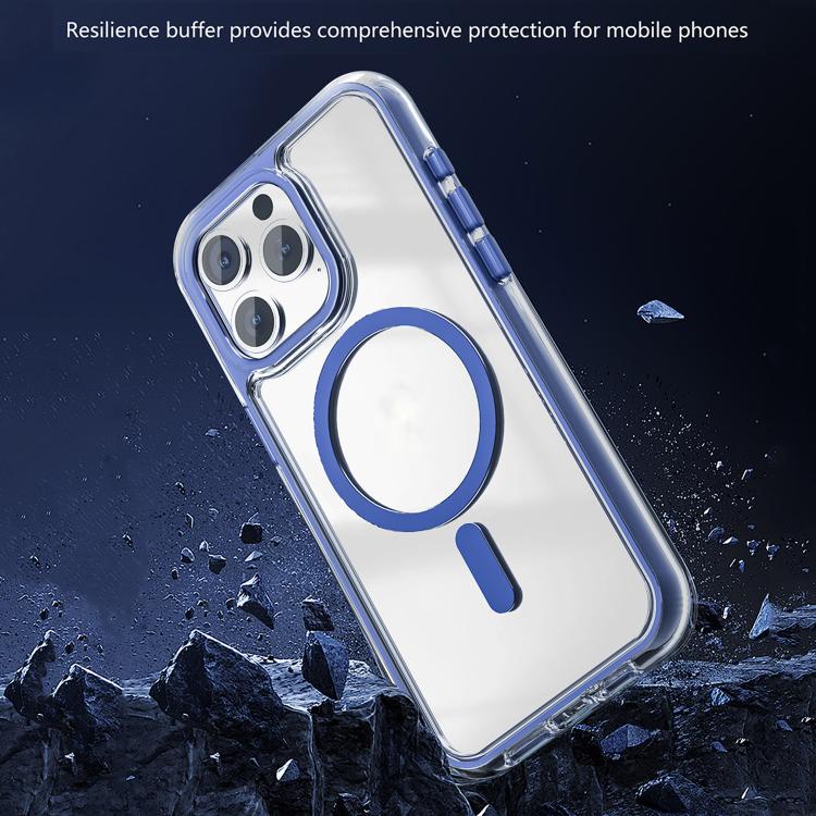 For iPhone 16 Pro Max Acrylic Hybrid TPU Airbag Shockproof MagSafe Phone Case