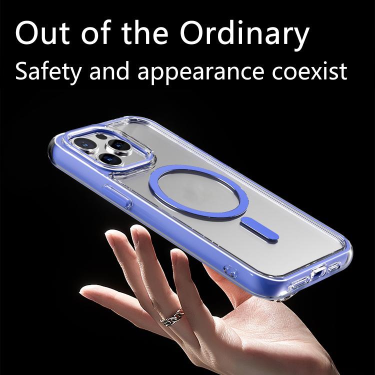 For iPhone 16 Pro Acrylic Hybrid TPU Airbag Shockproof MagSafe Phone Case