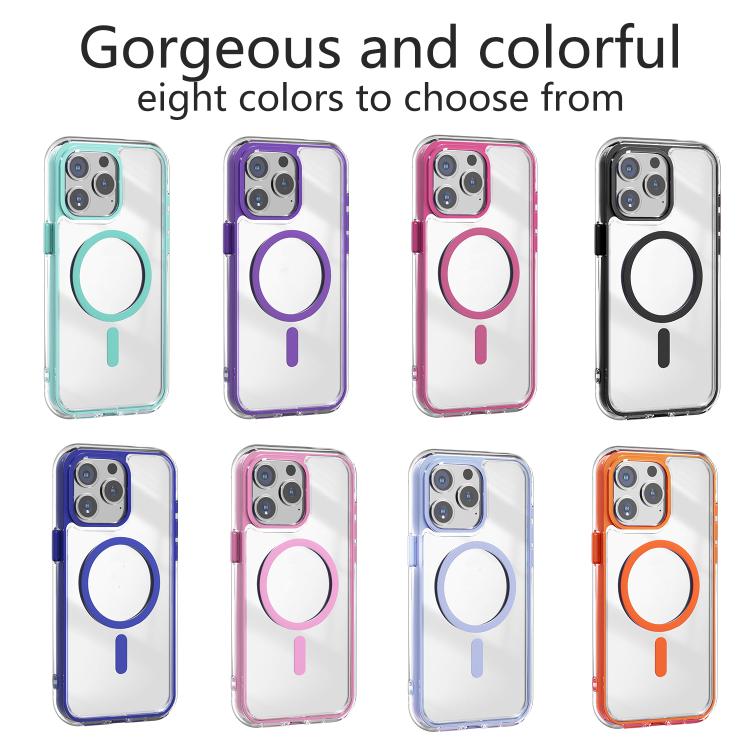 For iPhone 14 Plus Acrylic Hybrid TPU Airbag Shockproof MagSafe Phone Case