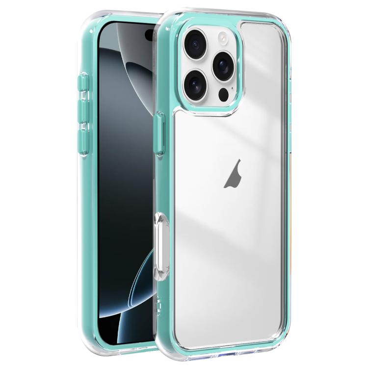 For iPhone 16 Pro Max Acrylic Hybrid TPU 3-in-1 Airbag Shockproof Phone Case