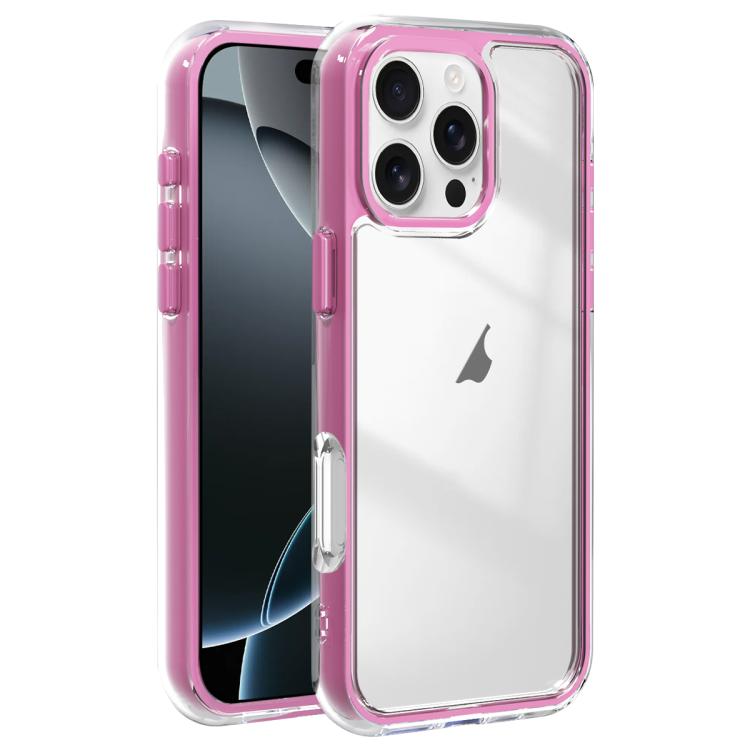 For iPhone 16 Pro Max Acrylic Hybrid TPU 3-in-1 Airbag Shockproof Phone Case