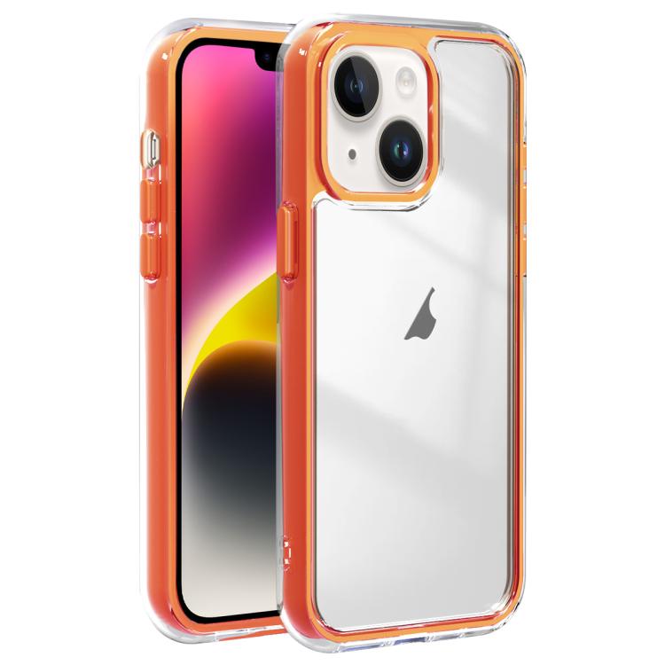 For iPhone 14 Plus Acrylic Hybrid TPU 3-in-1 Airbag Shockproof Phone Case