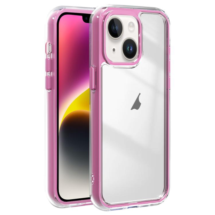 For iPhone 14 Plus Acrylic Hybrid TPU 3-in-1 Airbag Shockproof Phone Case