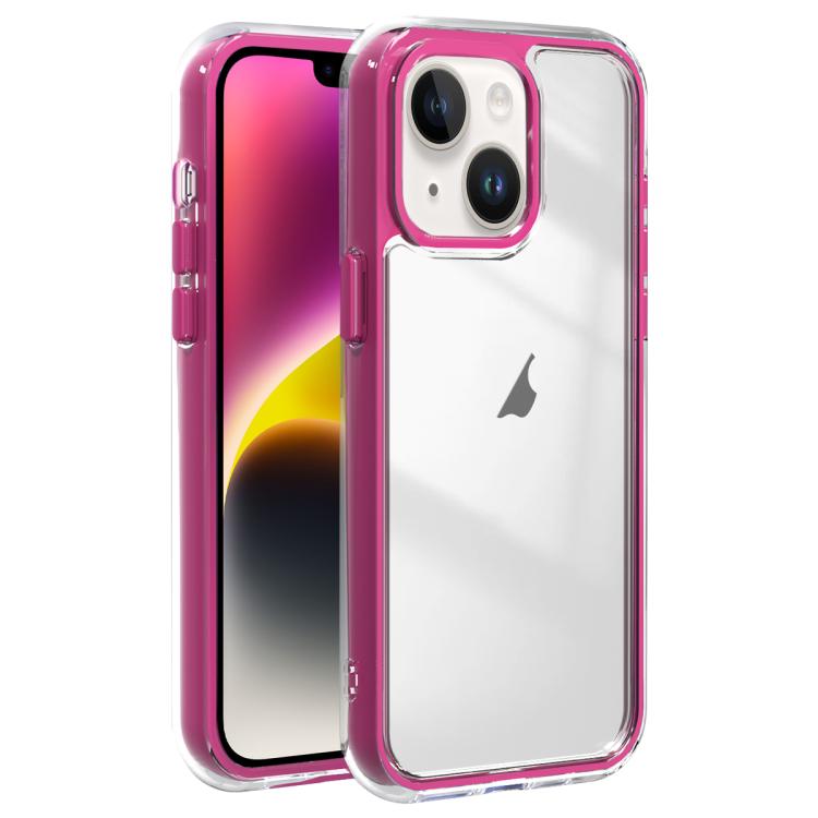 For iPhone 14 Plus Acrylic Hybrid TPU 3-in-1 Airbag Shockproof Phone Case
