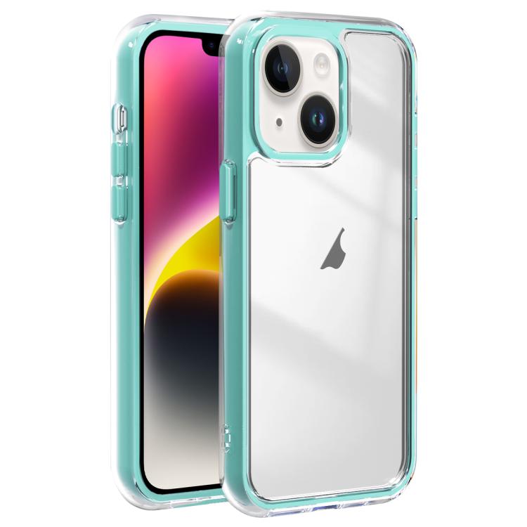 For iPhone 14 Acrylic Hybrid TPU 3-in-1 Airbag Shockproof Phone Case