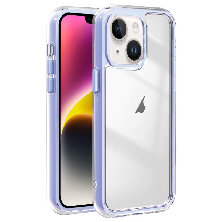 For iPhone 14 Acrylic Hybrid TPU 3-in-1 Airbag Shockproof Phone Case