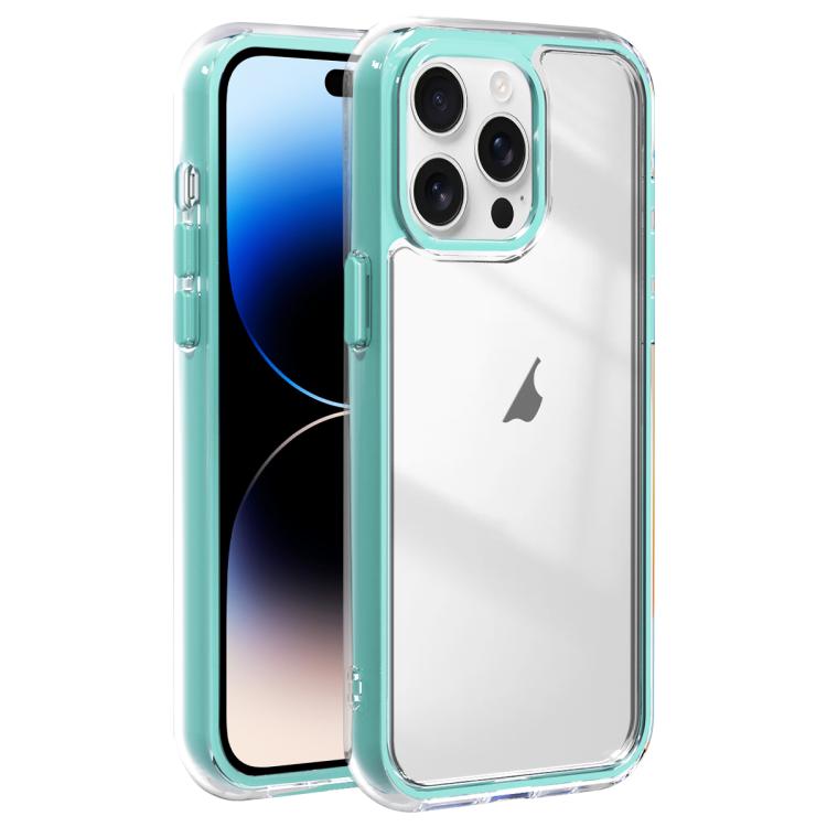 For iPhone 14 Pro Max Acrylic Hybrid TPU 3-in-1 Airbag Shockproof Phone Case
