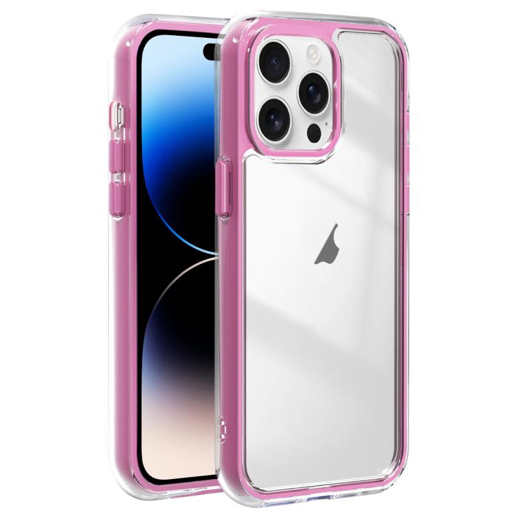For iPhone 14 Pro Max Acrylic Hybrid TPU 3-in-1 Airbag Shockproof Phone Case