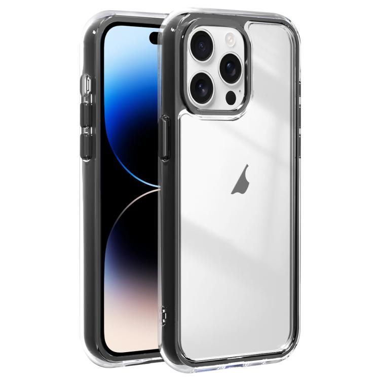 For iPhone 14 Pro Max Acrylic Hybrid TPU 3-in-1 Airbag Shockproof Phone Case