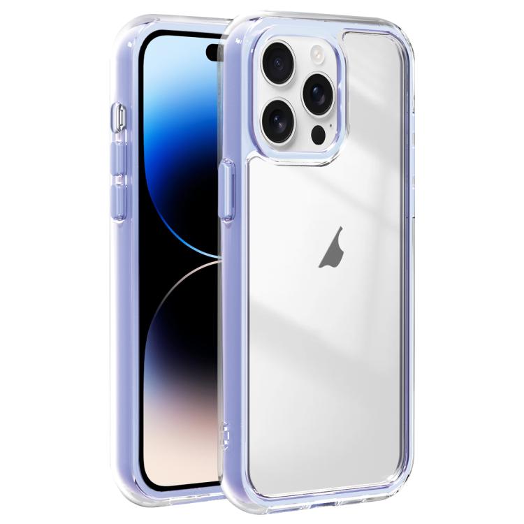 For iPhone 14 Pro Max Acrylic Hybrid TPU 3-in-1 Airbag Shockproof Phone Case