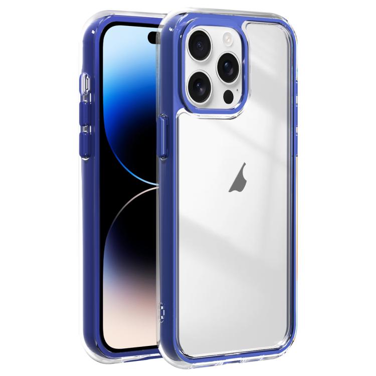 For iPhone 14 Pro Max Acrylic Hybrid TPU 3-in-1 Airbag Shockproof Phone Case
