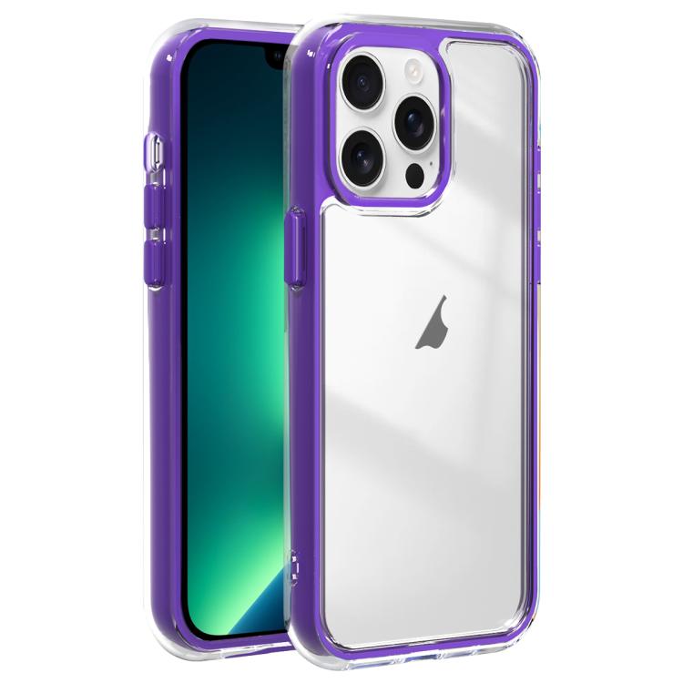 For iPhone 13 Pro Acrylic Hybrid TPU 3-in-1 Airbag Shockproof Phone Case