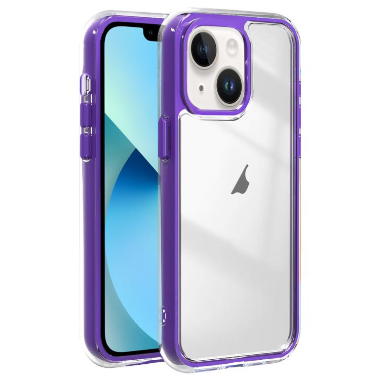For iPhone 13 Acrylic Hybrid TPU 3-in-1 Airbag Shockproof Phone Case