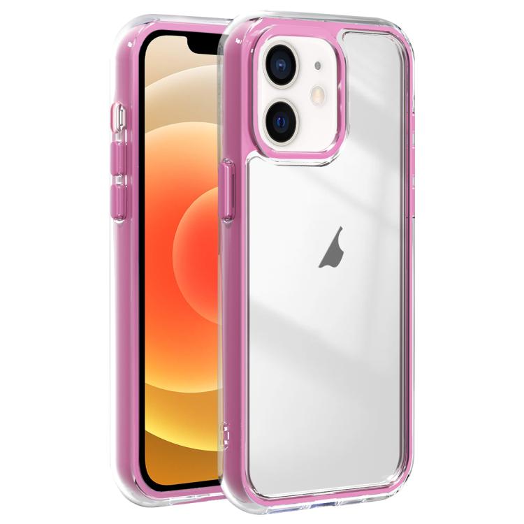 For iPhone 12 Acrylic Hybrid TPU 3-in-1 Airbag Shockproof Phone Case