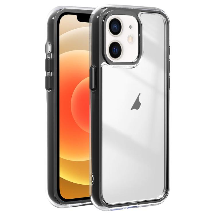 For iPhone 12 Acrylic Hybrid TPU 3-in-1 Airbag Shockproof Phone Case